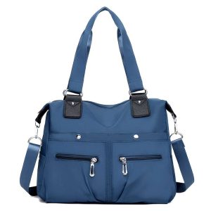 Women's Handbag Solid (Blue) মহিলাদের হ্যান্ড ব্যাগ নীল কালার প্রিমিয়াম কোয়ালিটি